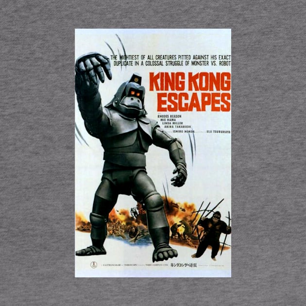 Classic Kaiju Movie Poster - King Kong Escapes by Starbase79